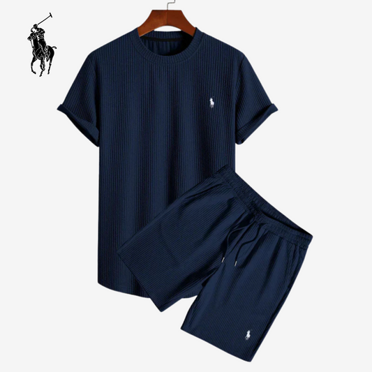 Aldren RL™ | Relaxed Ribbed Knit Set in Stretch Cotton