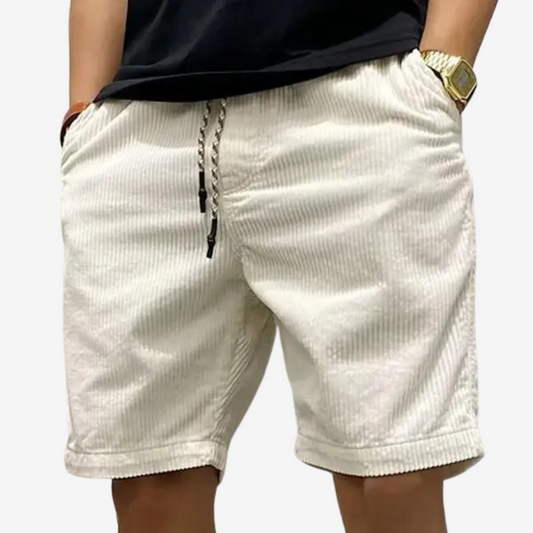 Edran™ | Textured Summer Shorts with Adjustable Waist
