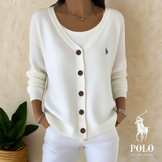 Velmara™ RL | Elegant Knitted V-Neck Cardigan